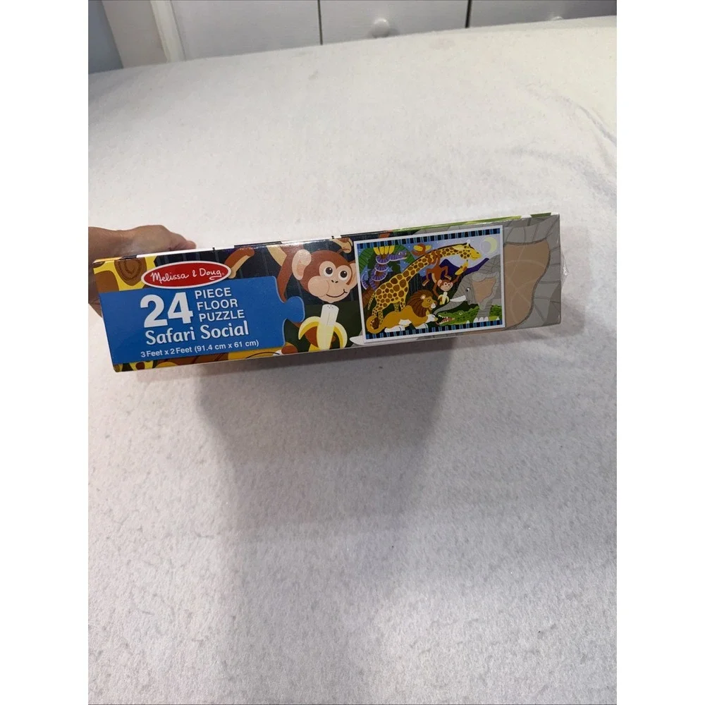 Melissa & Doug Safari Social 24 Piece Floor Puzzle 3x2 Feet 4423 New